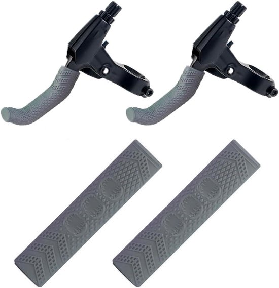 Foto: Trankielo remhendel cover siliconen grip beschermkap voor mountainbike en racefiets grijs