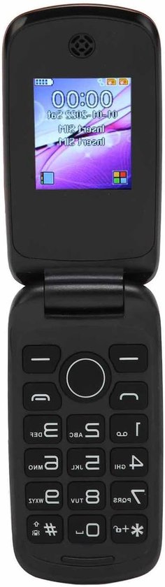 Senioren Flip Telefoon, Grote Knoppen Groot Lettertype Luid Volume Mobiele Telefoon voor Ouderen, Dual SIM GSM 2G Ontgrendeld Mobiele Telefoons met LED Zaklamp, SOS Noodoproep (Goud