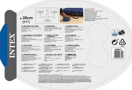 Intex Voetpomp 28 CM van Intex — afbeelding 5