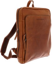 Chesterfield Jasper Waxed Pull Up Laptoprugzak - 15 inch - Cognac