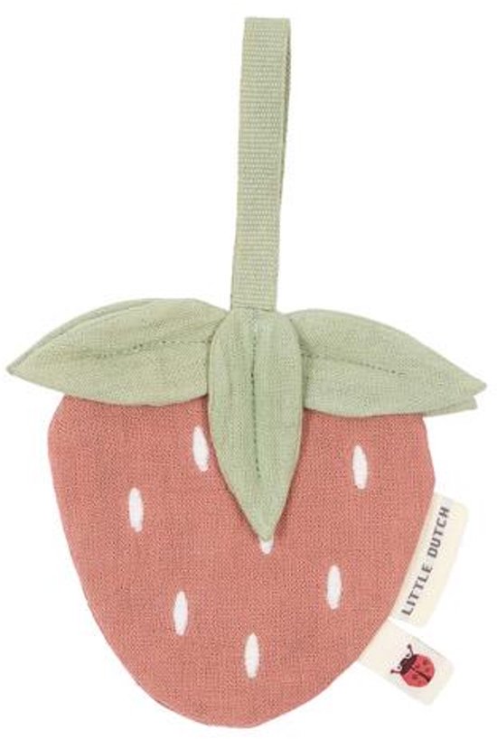 Little Dutch Fairy Garden - Baby Jongens & Meisjes - Speendoekje hydrofiel Aardbei van Little Dutch — afbeelding 2
