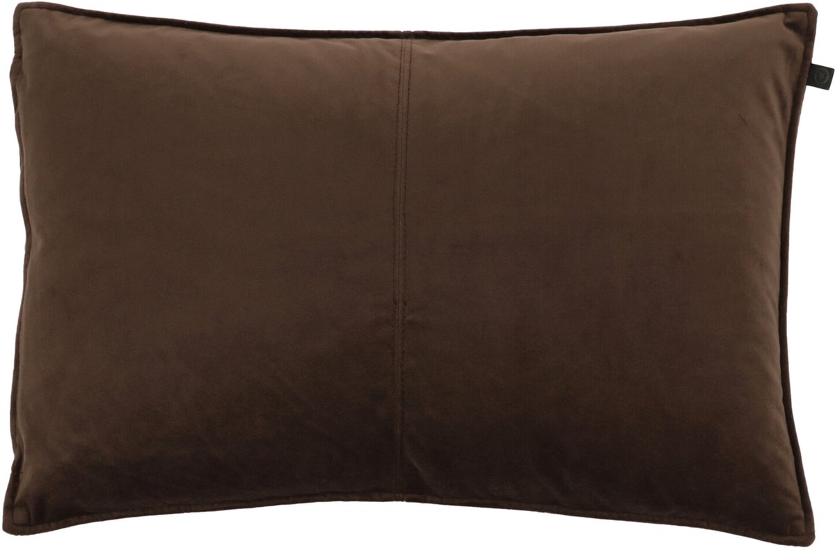 Overseas Middlestitch Kussen – 40 x 60 cm - Velours – Coffee