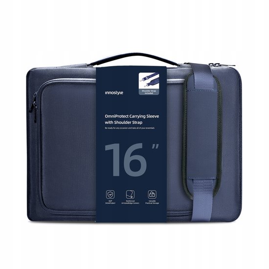 Sacoche pour ordinateur portable Innostyle 15, 6 et 16 pouces, housse imperméable, Riem Omniprotect