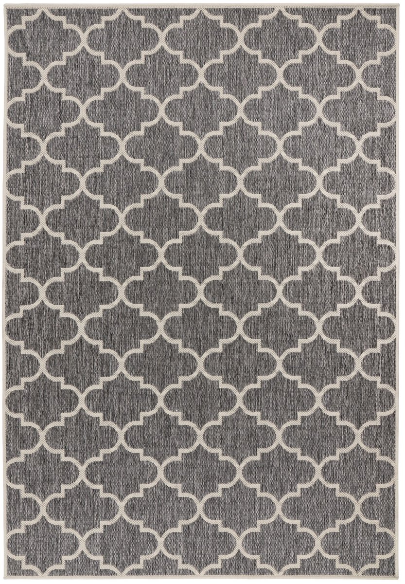 Casa Oriental - Buitenkleed – Indoor & Outdoor, Sisal-Look Vloerkleed, Weerbestendig, Tuin, Balkonkleed - Grijs