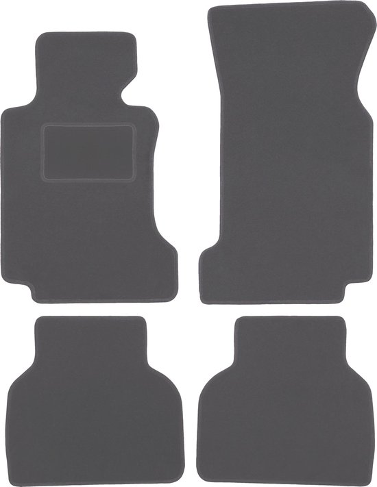 Fußmatten Auto Velours Set 4xAutoteppiche Passend Für BMW 7er E38 1994-2001