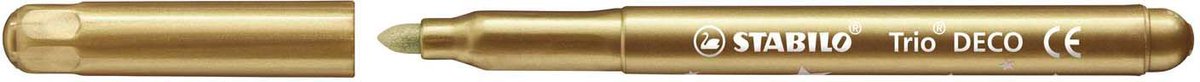 STABILO Trio DECO - Metallic Viltstift - Met Extra Dikke Punt 3,0 mm - Etui Met 8 Kleuren — afbeelding 3
