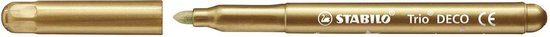 STABILO Trio DECO - Metallic Viltstift - Met Extra Dikke Punt 3,0 mm - Etui Met 8 Kleuren