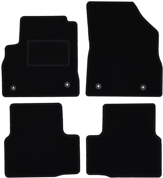 Automatten op maat - Opel Astra K sedan/touring vanaf 2015 - zwart stof
