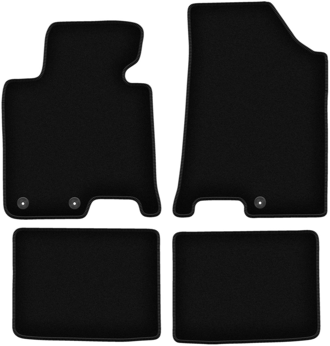 BASIC zwarte veloursmatten voor: Hyundai i40 stationwagen, sedan (2011-)