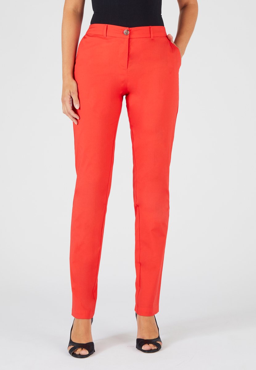 Damart - Chinobroek - Dames - Roze - 46