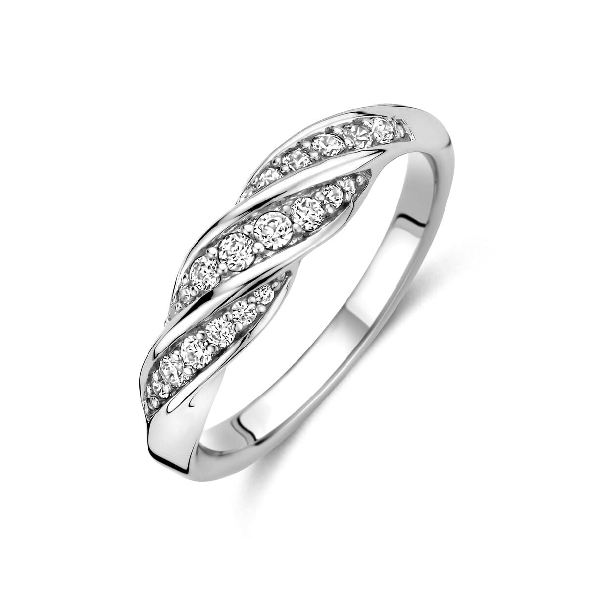 Zilveren Gerhodineerde Ring Zirkonia 1340895