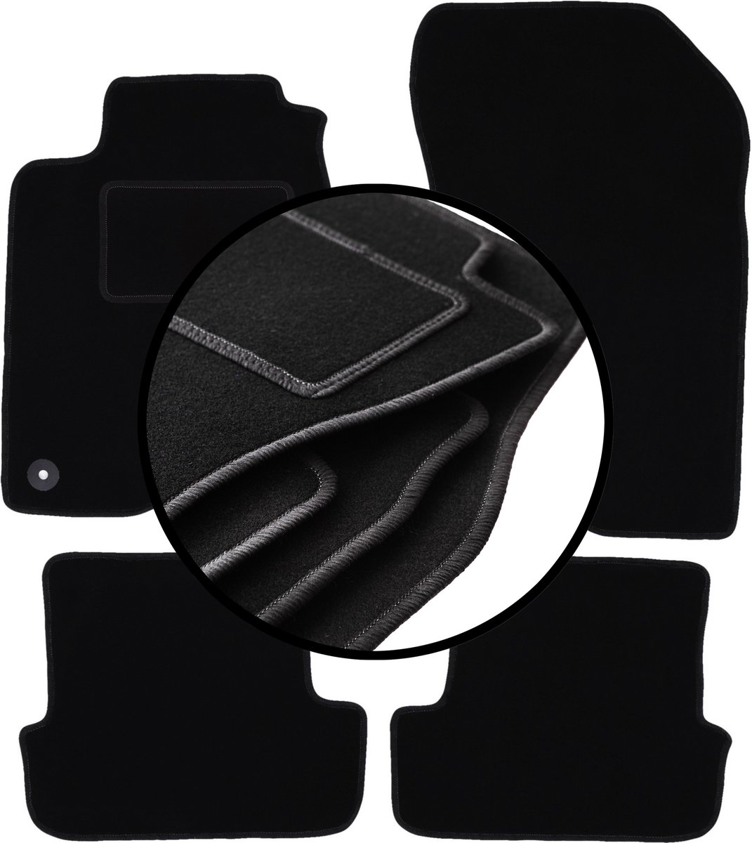 Complete set veloursmatten voor: Renault Laguna III coupé (2007-2015)
