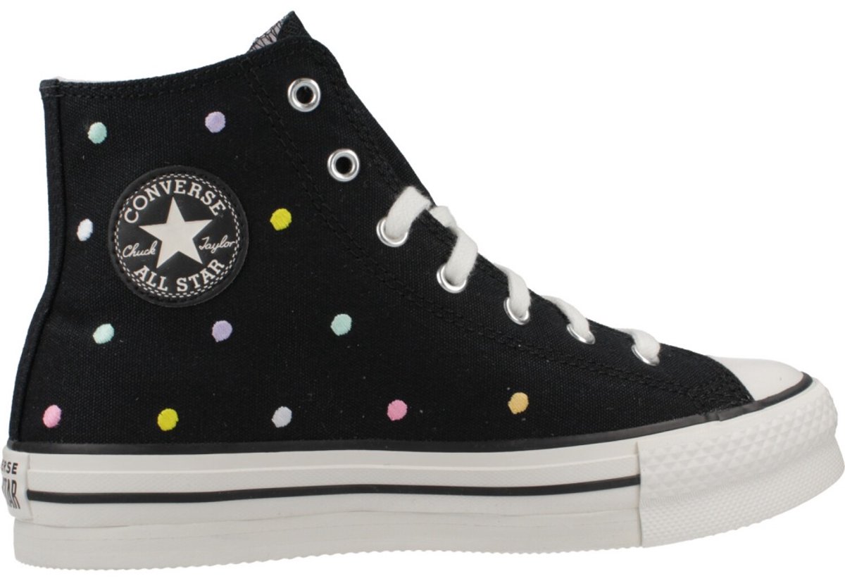 CONVERSE Chuck Taylor All Star Lift Polka Dots Platform 38 5 EU Zwart