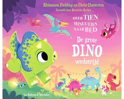 Omslag van Over tien minuutjes naar bed - Over tien minuutjes naar bed - De grote dinowedstrijd