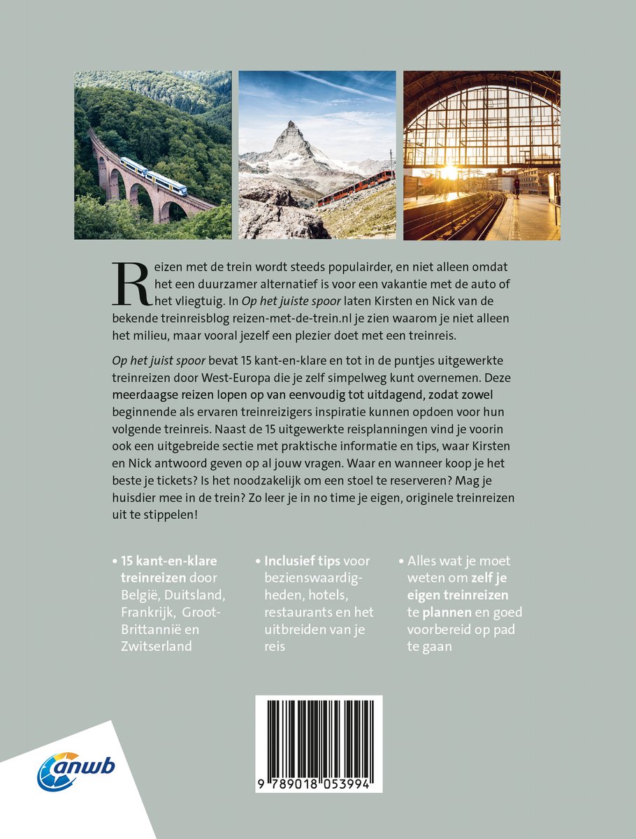 Op het juiste spoor - back cover