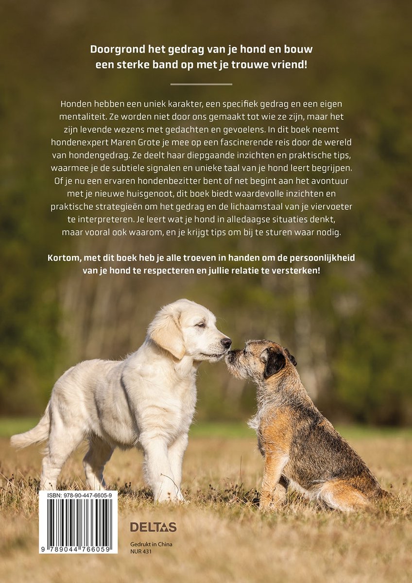 Honden beter begrijpen - back cover