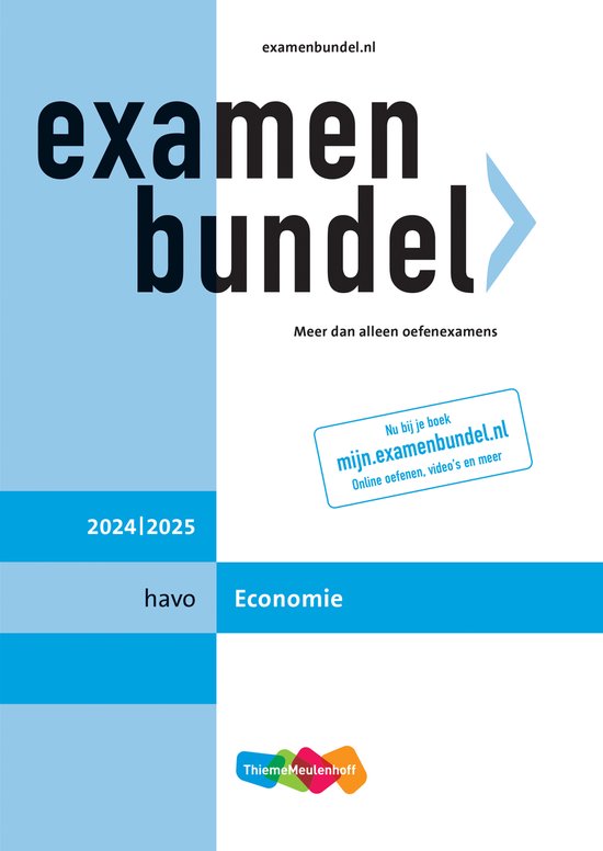 Examenbundel havo Economie 2024/2025 - cover