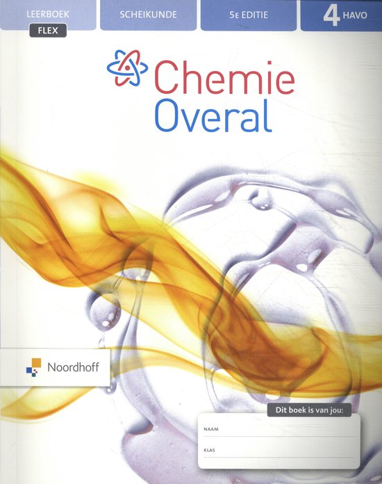 Boek "Chemie Overal" 4 HAVO, 5e editie, leerboek FLEX.