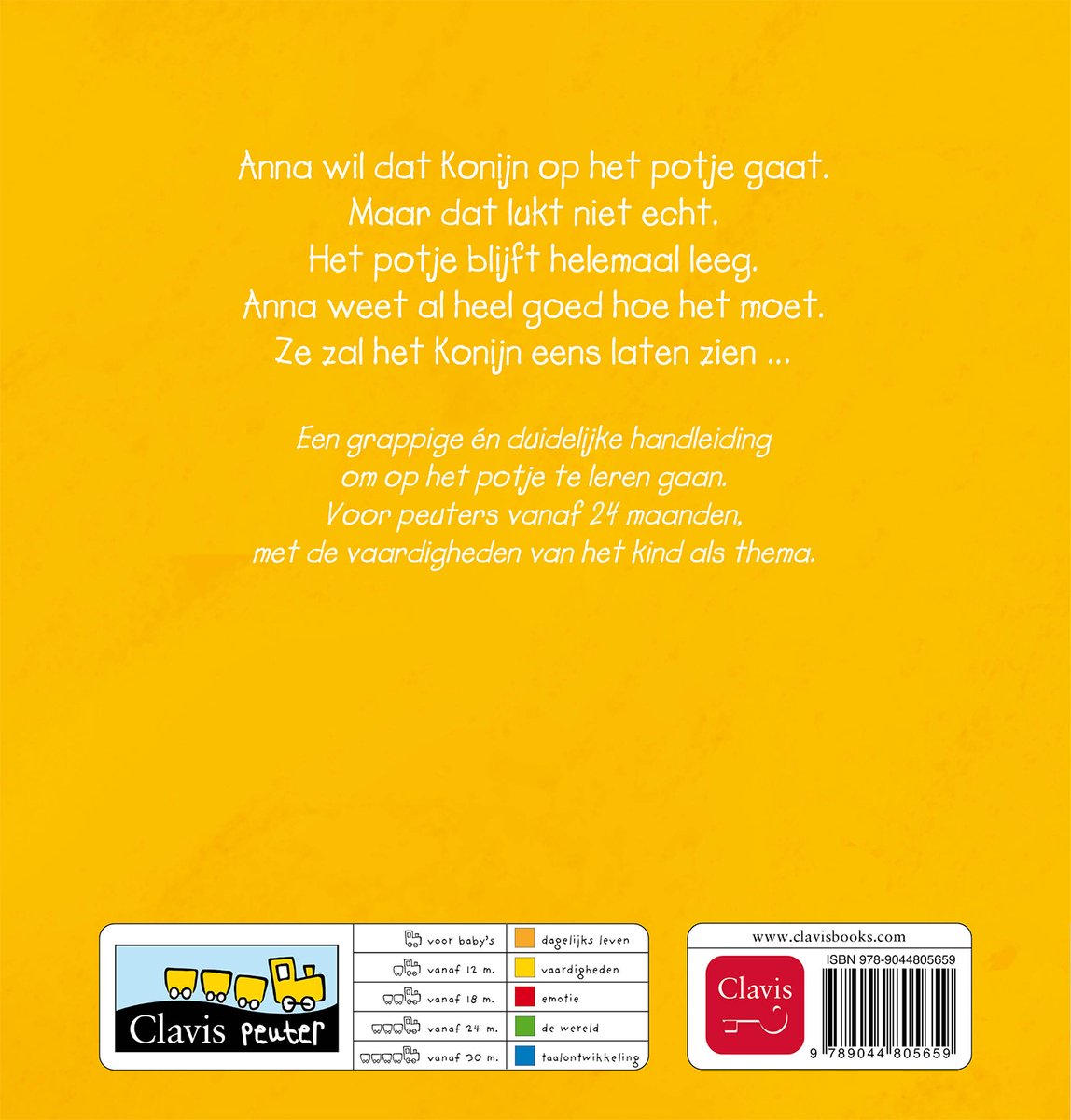 Anna - Op je potje, Konijn - back cover