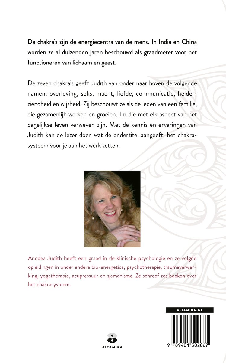 Werkboek chakra - back cover
