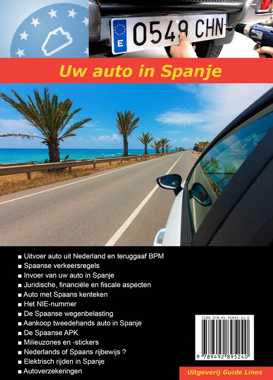 Uw auto in - Uw auto in Spanje - cover