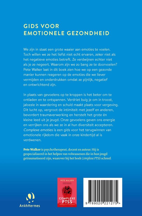 Boek "Gids voor emotionele gezondheid" van Pete Walker. Behandelt complexe emoties en traumaverwerking.