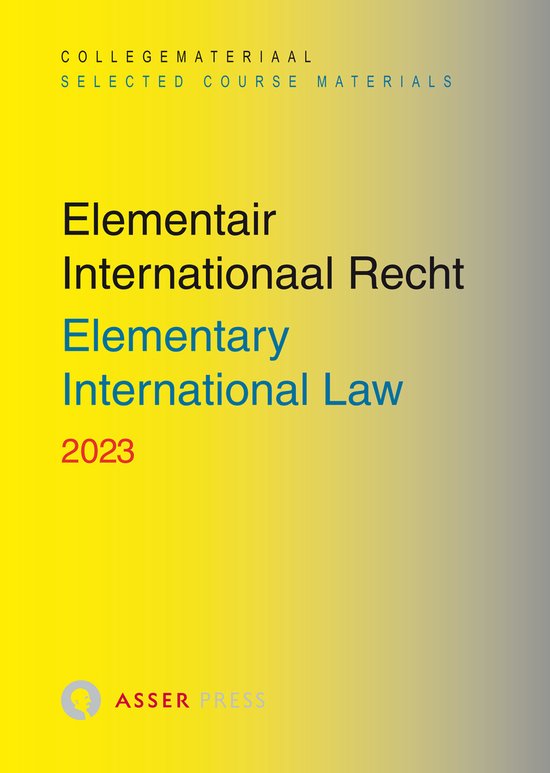 Elementair Internationaal Recht 2023 / Elementary Internatio ... - cover