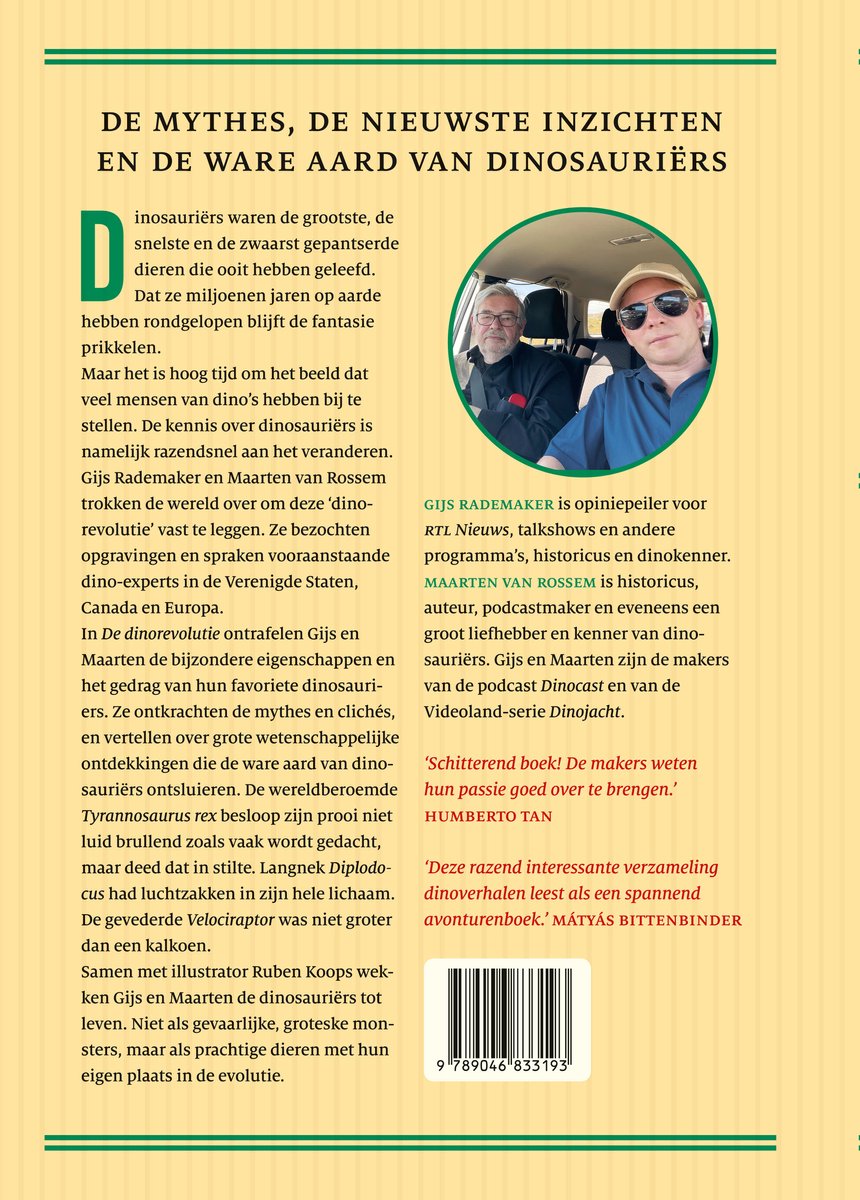 De dinorevolutie - back cover