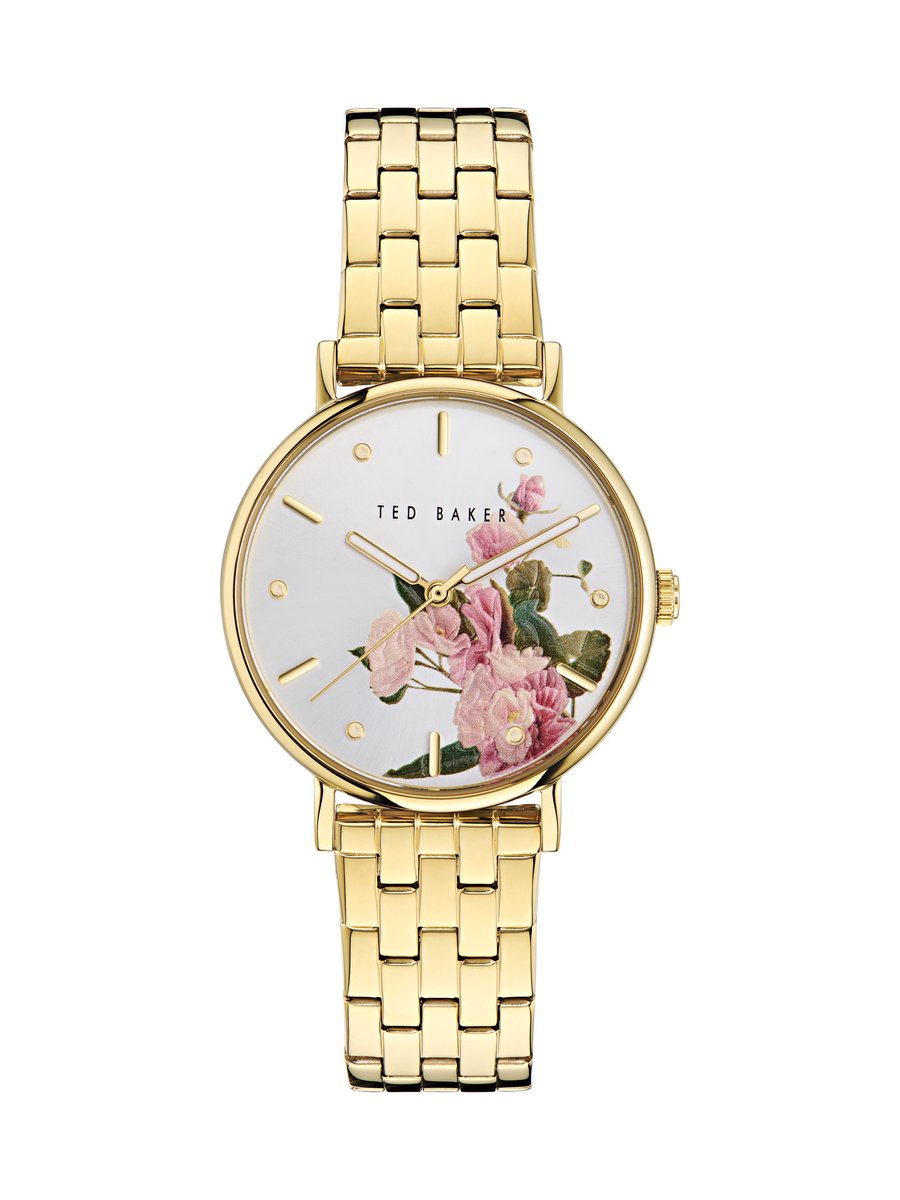 Ted Baker Phylipa Fashion Quartz Analoog Horloge Gouden Toon Case: 100% Stainless Steel | Armband: 100% Stainless Steel 34 BKPPHF309W0