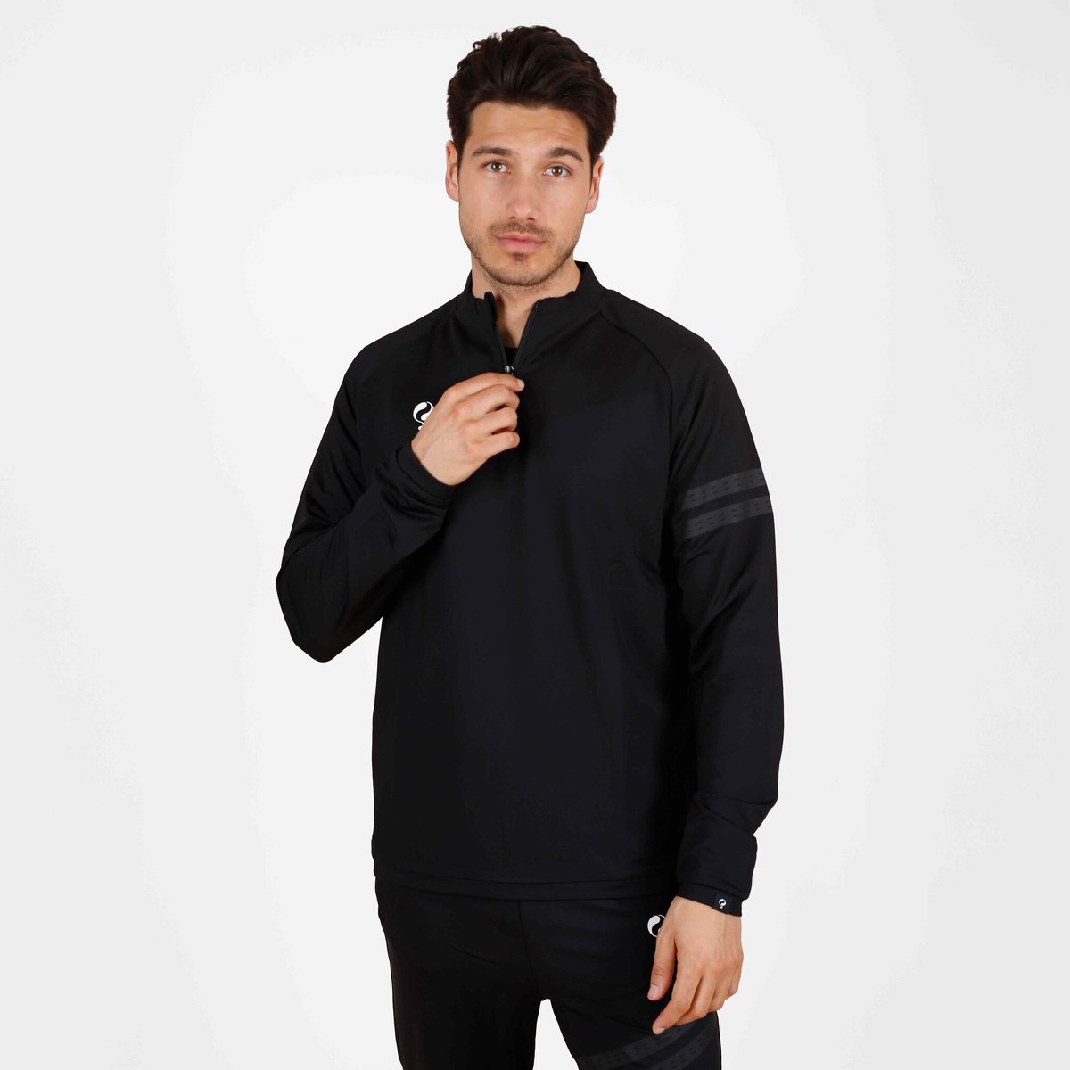 Heren Zip Sweater Legend - Zwart