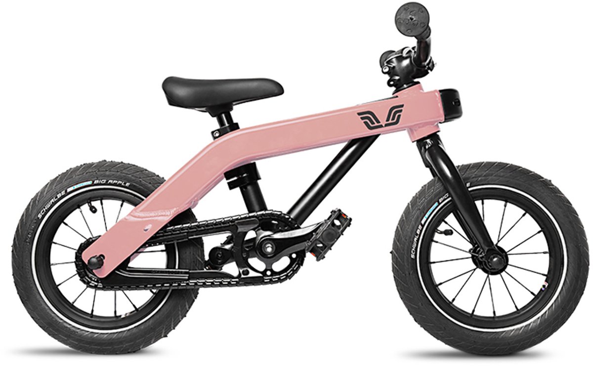 Vici 3-in-1 - meegroeifiets - lichtgewicht - voor 1 tot 5 jaar - vintage roze