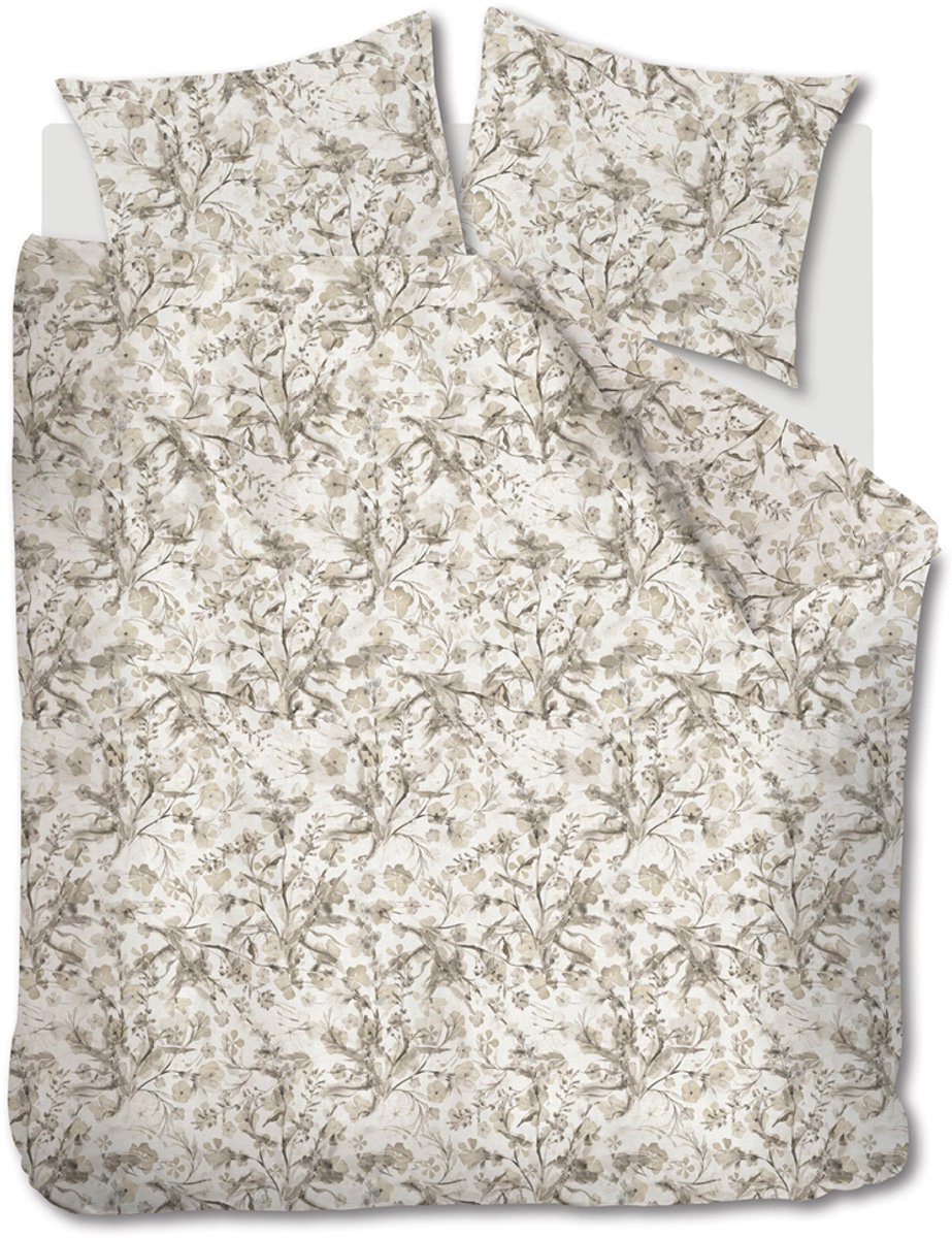 Rivièra Maison - Blushing Blooms dekbedovertrek - Tweepersoons - 200x200/220 cm - Zand