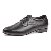 Chaussures de danse de salon Diamant pour homme 085 - 026 - 028 - À lacets - Cuir véritable - Coupe Extra large - Stabilité Extra - Semelle en daim - Entraînement, danse de salon, Danse de salon - Diamant - Zwart - Pointure 44 1/2