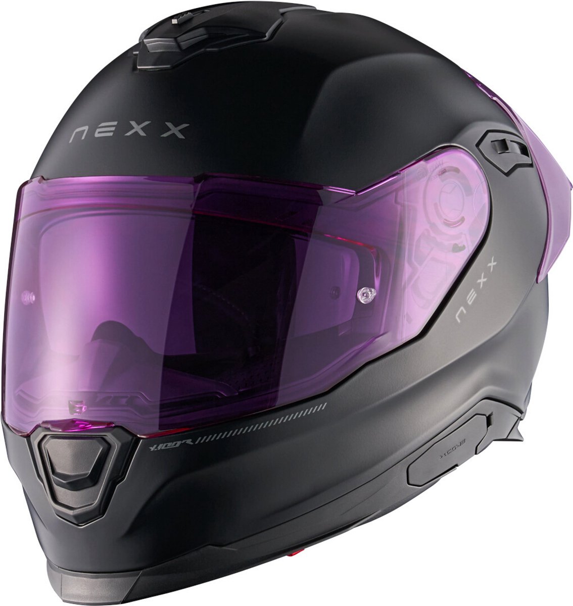 Nexx Y.100R Subsonic Mat Zwart Roze Integraalhelm - Maat XXL - Helm