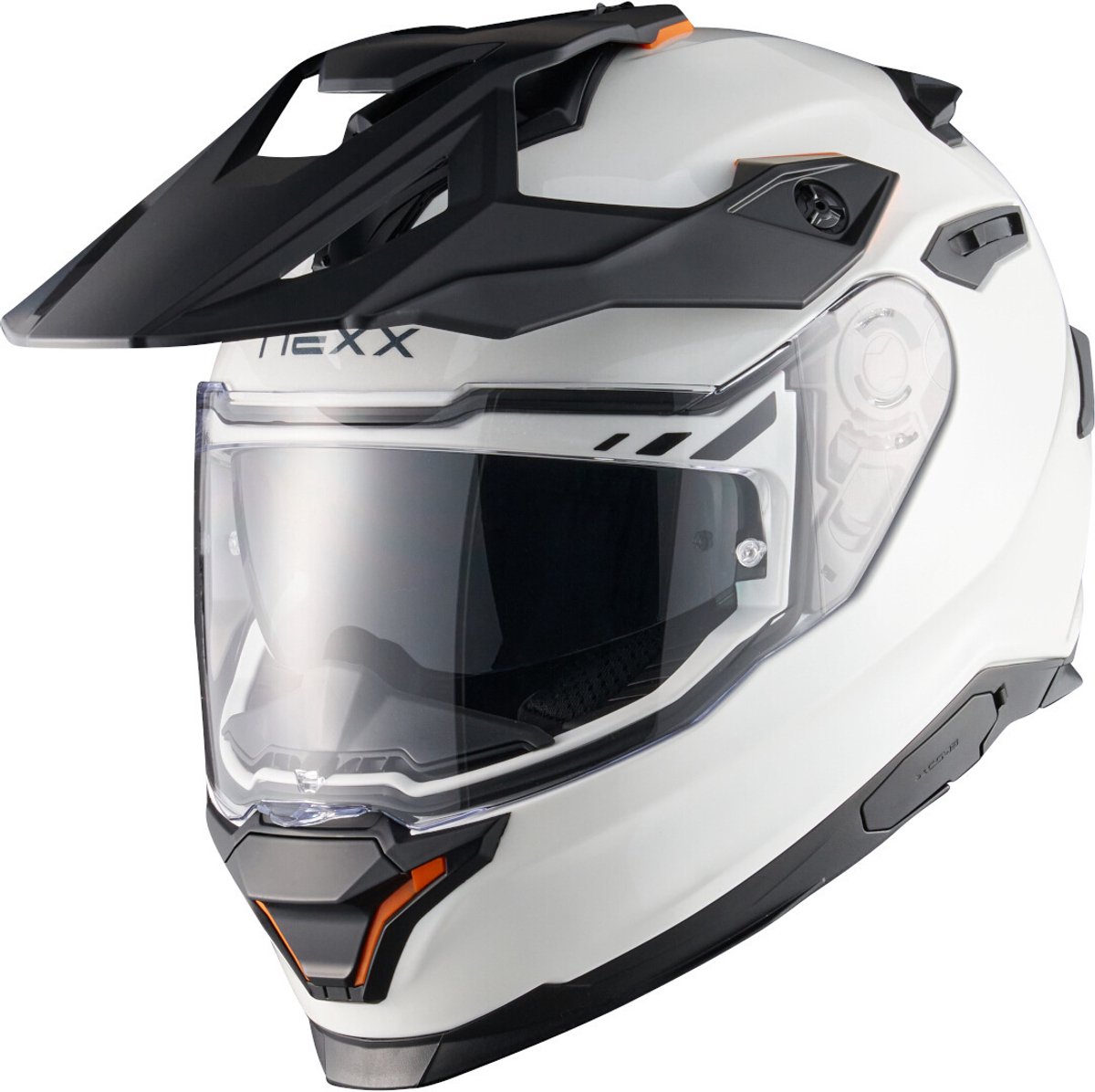 Nexx Y.TRAVL Plain Pearl Wit Adventure Integraalhelm - Maat XL - Helm
