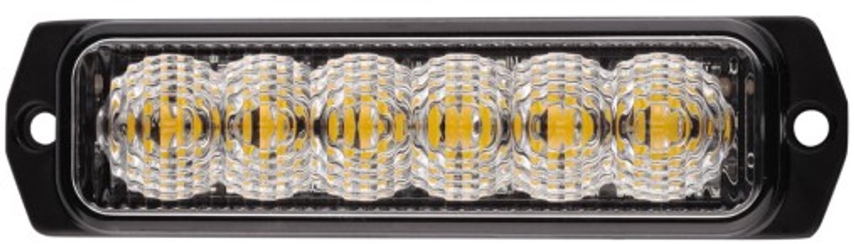 Flitser - Ledson - 6 led - 4.4 - 11.3cm - Helder - 26 flitspatronen - Amber - R65 - 12V-24V
