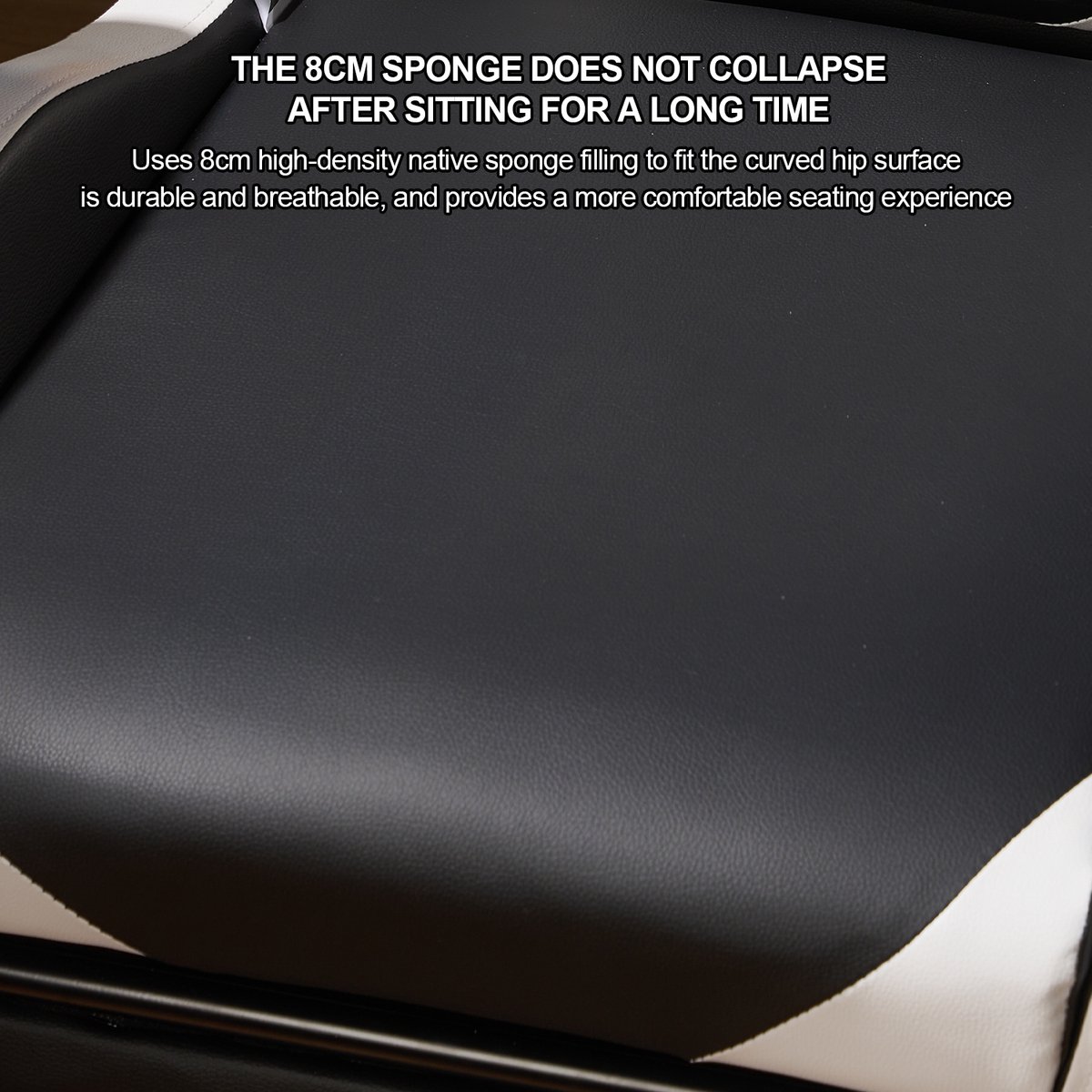 FOXSPORT Gamestoel Ergonomisch Zwart met Voetsteun - afbeelding 2