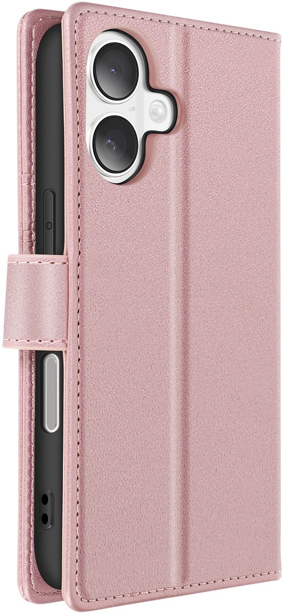 Mayaxess, Hoesje Geschikt voor Apple iPhone 16 Afneembare Shell, Champagneroze