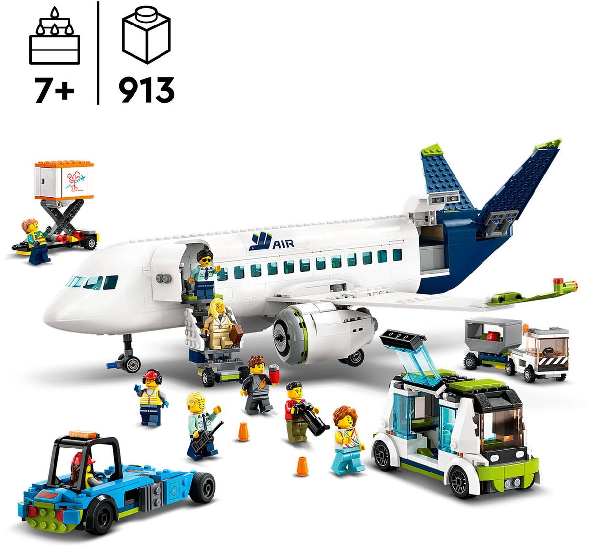 LEGO City Passagiersvliegtuig Vliegtuig Speelgoed Set - 60367 – foto 7