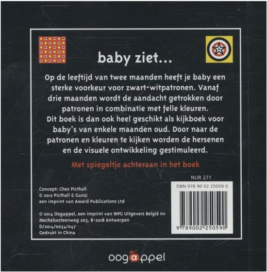 Baby ziet... - kijkboek met spiegeltje 0-6 maanden