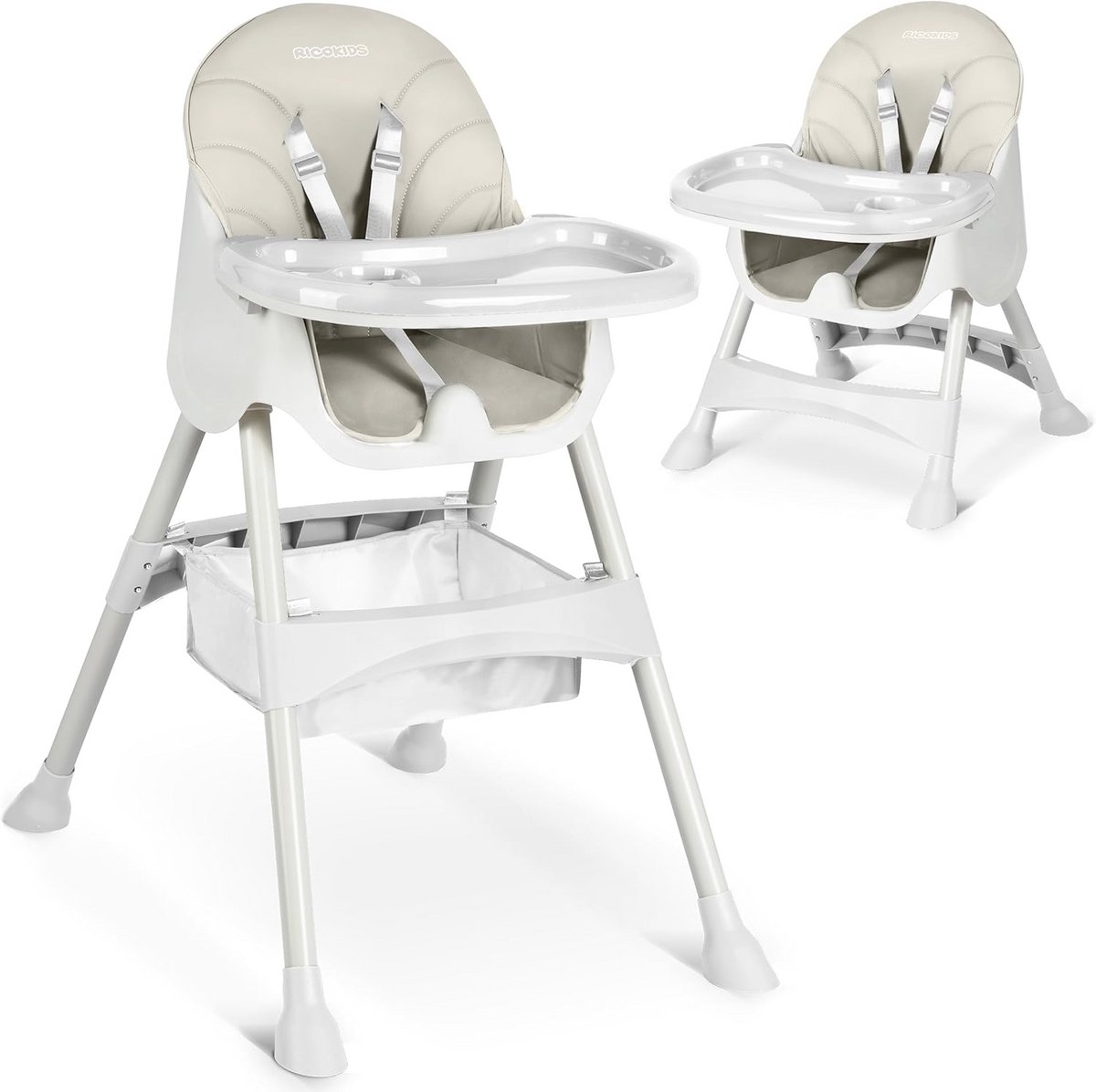 Image of 3-in-1 Kinderstoel voor Baby's - Verstelbaar & Inklapbaar