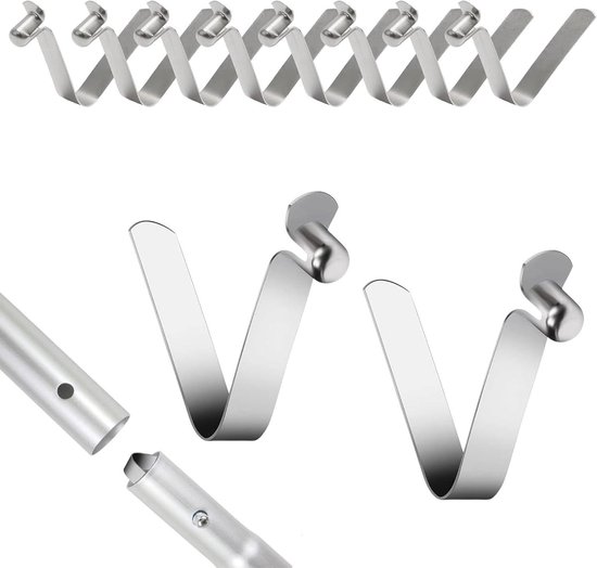10 stuks veerclips met één knop met één knop voor peddel, kajak
