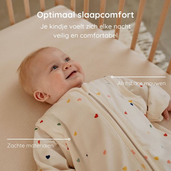 Puckababy Bag 4 Seasons slaapzak baby (6m-2.5j) - Hearts Confetti - TOG 0.25-2.0 - 4 seizoenen van Merkloos — afbeelding 3