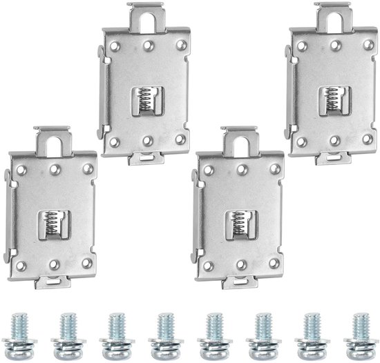 DIN-rail vaste klem, 35 mm aluminium DIN-rail vaste bevestigingsclip voor relaismontage(100mm-Mat