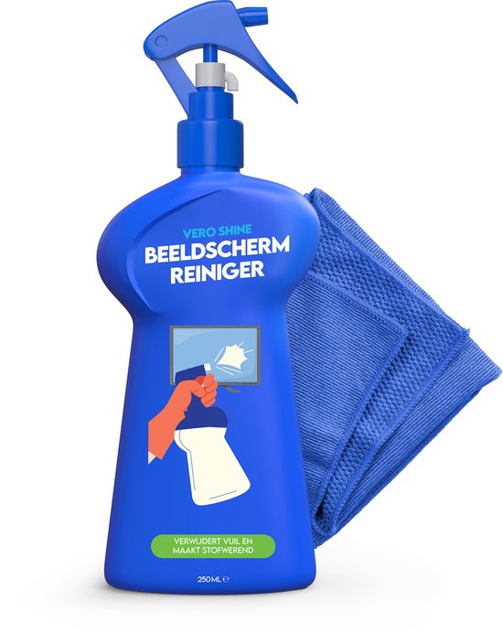 Schermreiniger | Spray | 200 ml | Notebook / Smartphone / Tablet / TV-Scherm | Wisser inbegrepen