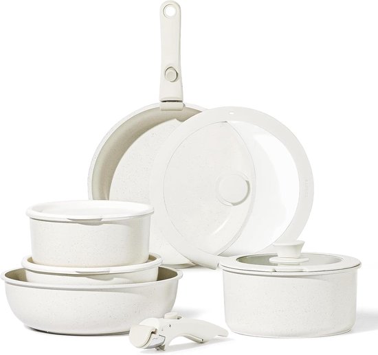 Greenpan Padova Blush Pink 10-delige Pannenset - vd Garde Warenhuis