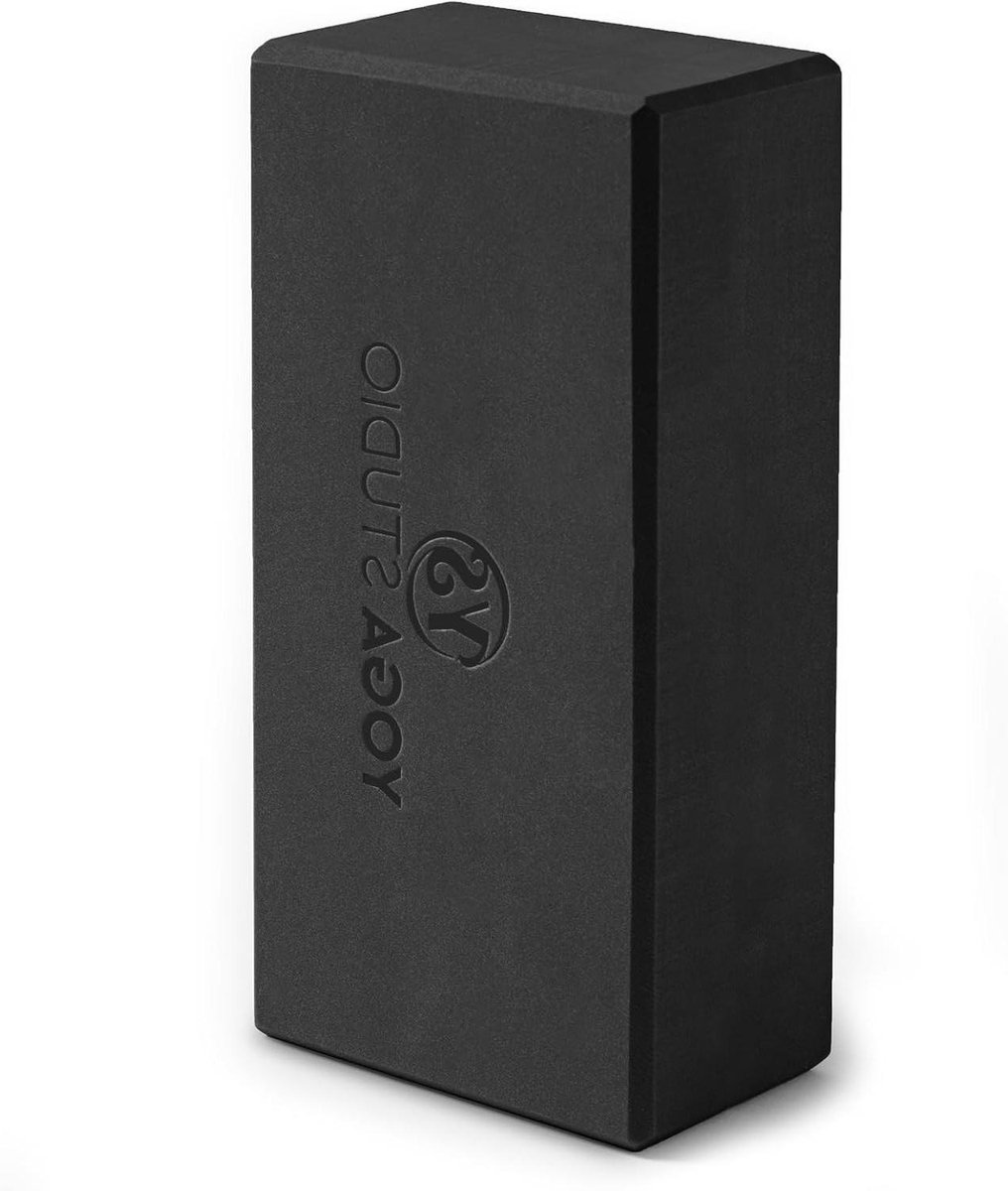 Zwart/YS Yoga 22cm x 11cm x 5cm EVA Baksteen met afgeschuinde randen Lichtgewicht Oefening Accessoire Normaal