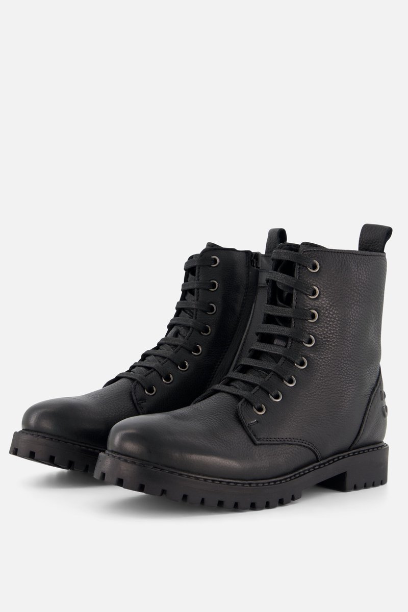 Muyters Veterboots zwart Leer - Maat 40 - Kinderschoenen