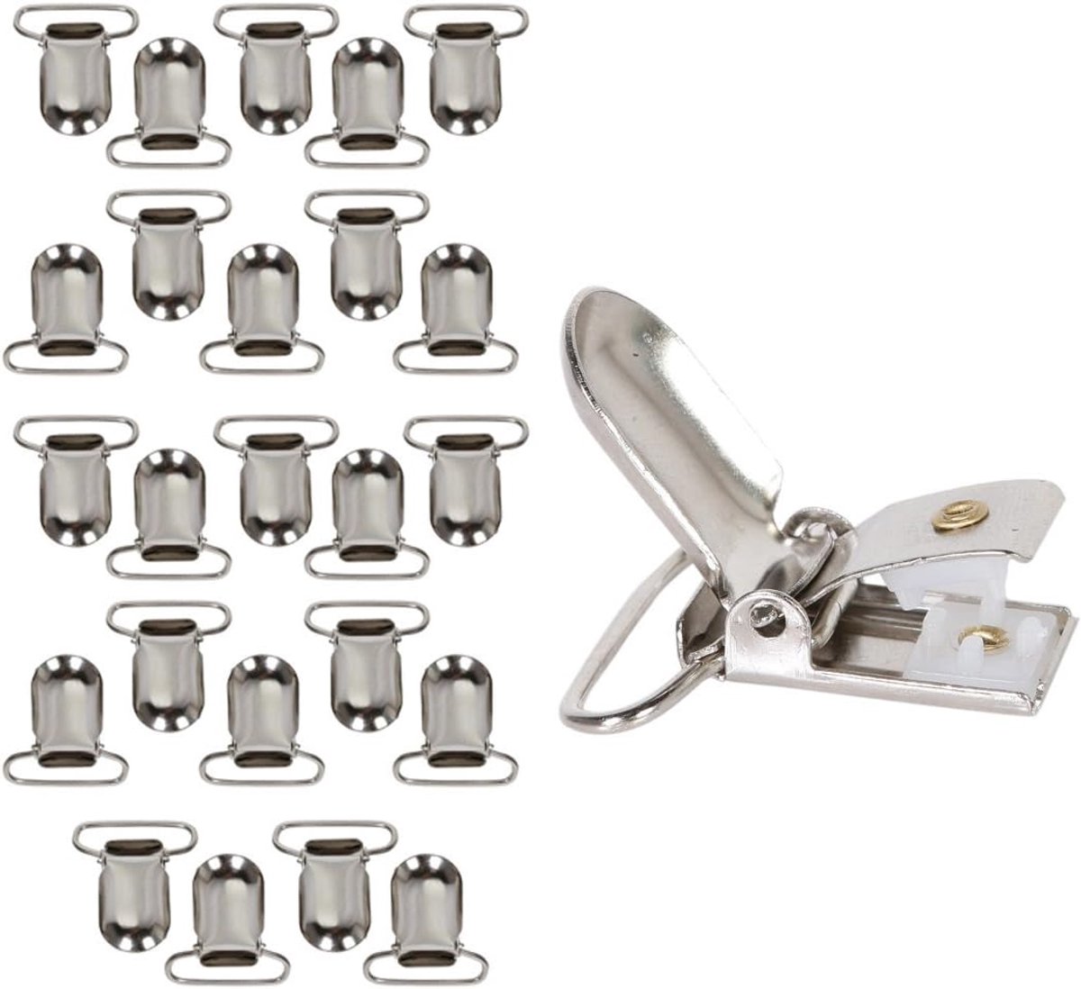Image of 25 st Fopspeenclips - Ideaal voor Fopspeenhouders, Slabbetjes en Speelgoed