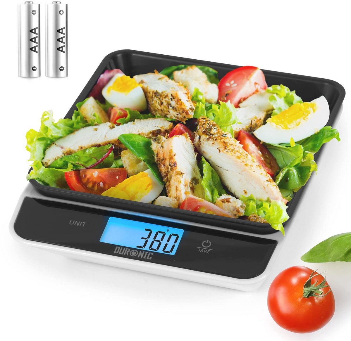 Digitale Keukenweegschaal tot 5 kg met Afneembare Kom en Tarrafunctie